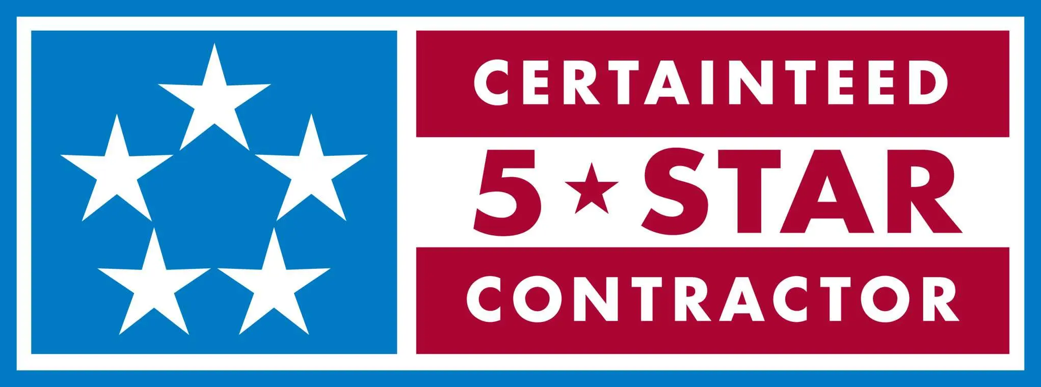 CertainTeed 5-Star Contractor badge