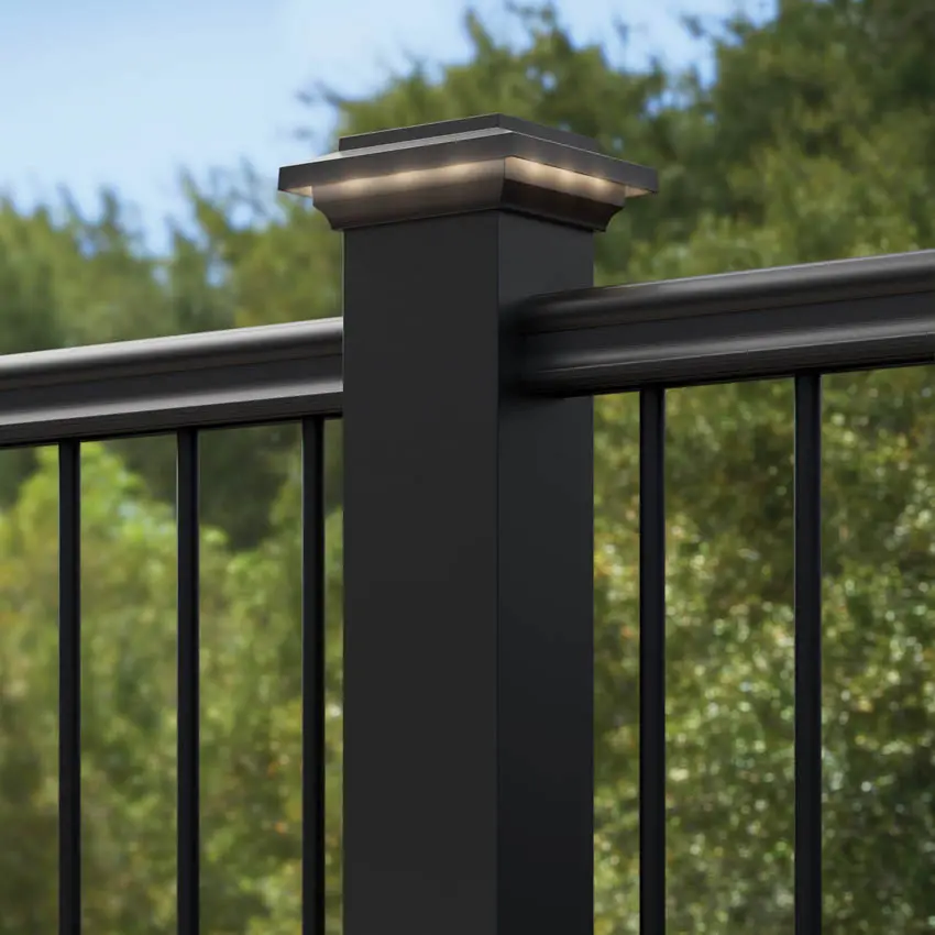 TimberTech dark composite deck railing