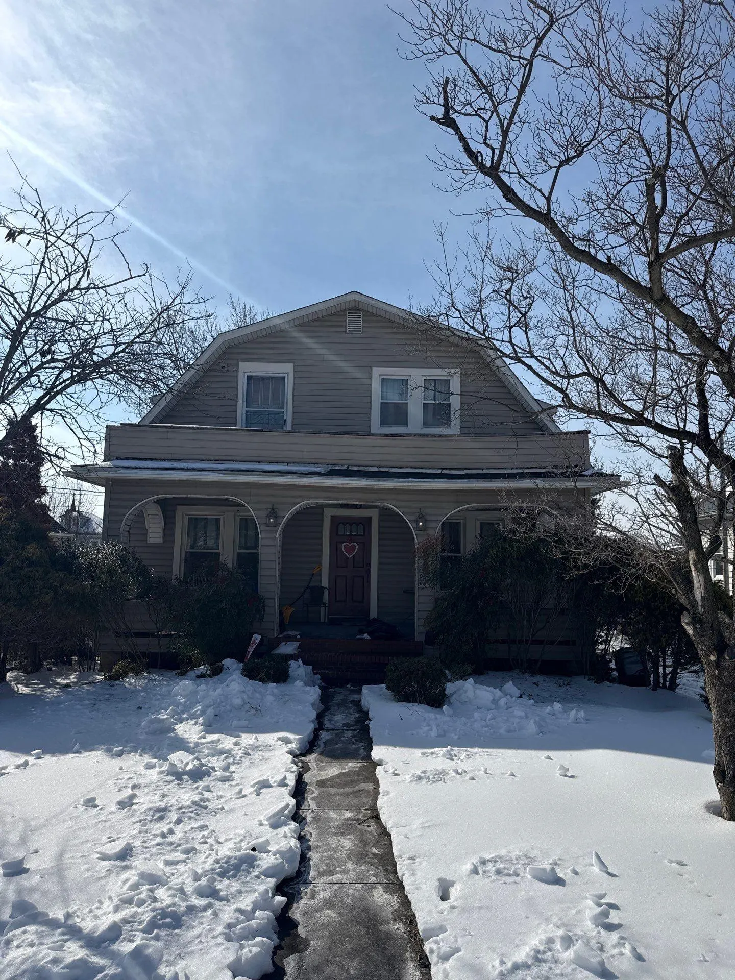 Ellicott City home before the porch and upper deck rebuild