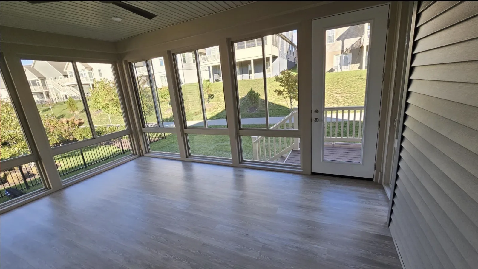 Sunroom addition interior, Urbana, Maryland.