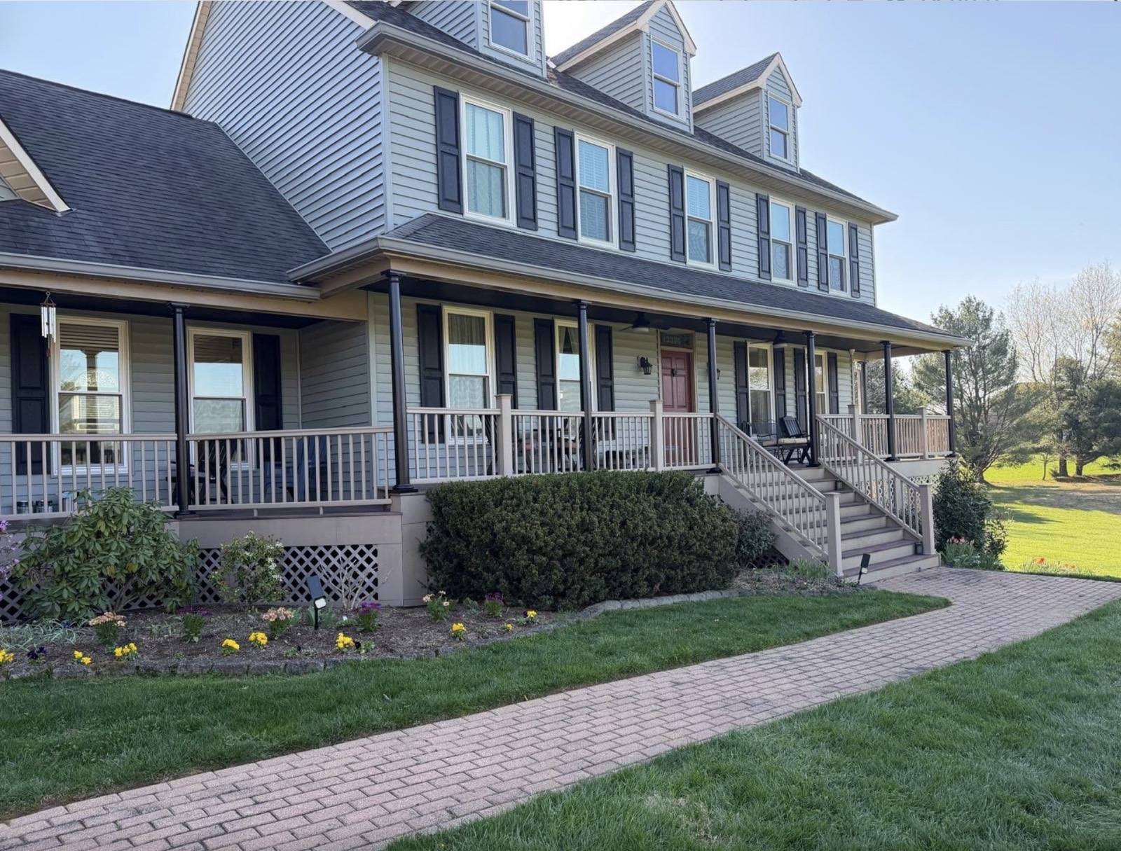 Custom covered porch, Clarksville, MD, by Classic Remodeling.