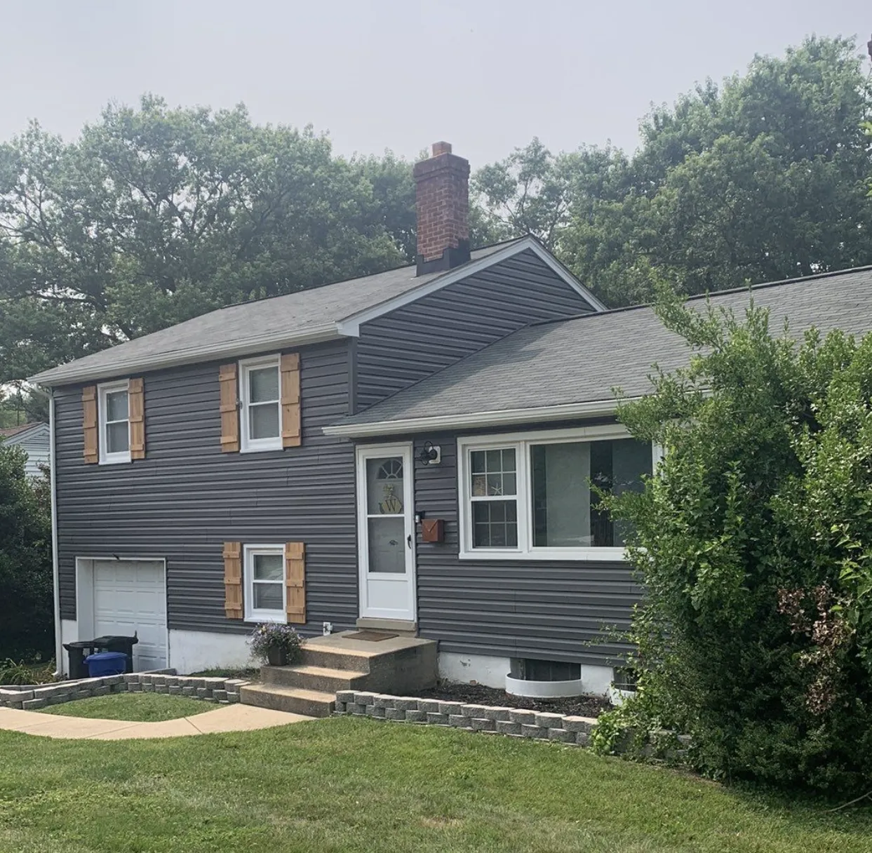 Before, CertainTeed Monogram Rough Cedar in Smoky Gray, Lutherville-Timonium, MD