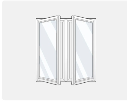 Casement and awning window diagram: sashes crank outward.
