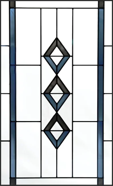 Gemstone art glass window style.
