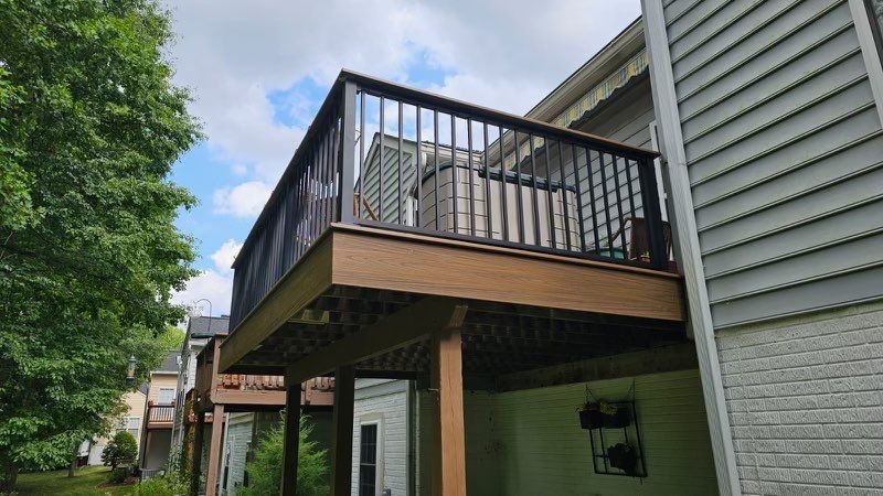 Black Railing Deck