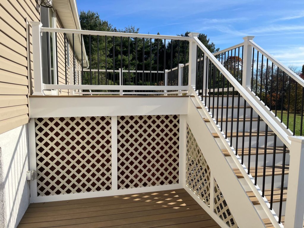 Super Vinyl Railing and Timbertech Deck done by Classic Remodeling 