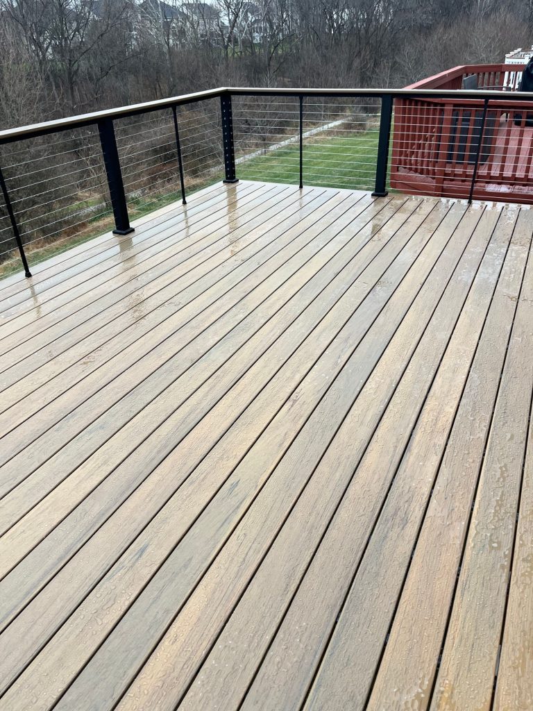 Timbertech Tiger Wood deck with cable rails